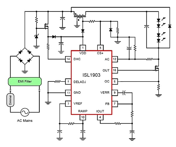 Intersil ISL1903 is a high-performance, critical conduction mode Intersil ISL1903